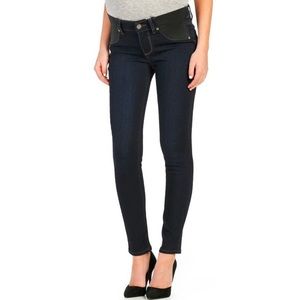 Paige Maternity Verdugo Ankle in Mona Wash Elastic Side Panels